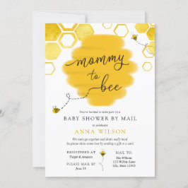 Mommy to Bee Baby Shower by Mail 招待状