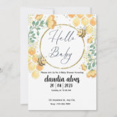 Mommy to Bee Baby Shower Invitation  招待状 (正面)