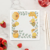 Mommy to Bee Baby Shower Luncheon Napkin スタンダードランチョンナプキン (インサイチュ)