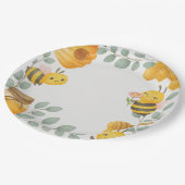 Mommy to Bee Baby Shower Paper Plates ペーパープレート (アングル)