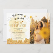 Mommy To Bee Baby Shower Photo Invitation 招待状 (正面)