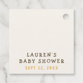 Mommy to Bee Bumblebee Thank You Baby Shower フェイバータグ (裏面)