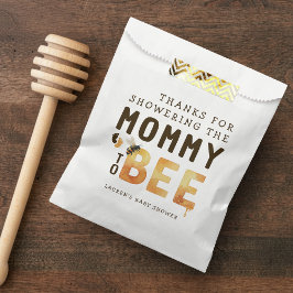 Mommy to Bee Bumblebee Thank You Baby Shower フェイバーバッグ