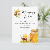 Mommy To Bee Gender Neutral Baby Shower サンキューカード (スタンド正面)