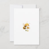 Mommy To Bee Gender Neutral Baby Shower サンキューカード (裏面)