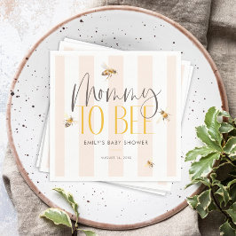 Mommy to Bee Honey Baby 男女兼用 Shower スタンダードカクテルナプキン