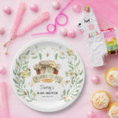 Mommy-to-Bee Honey Waterカラーエレガントベビーシャワー ペーパープレート (パーティー)