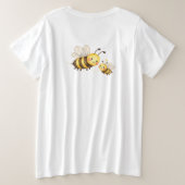 Mommy to Bee T-Shirt プラスサイズTシャツ (デザイン裏面)