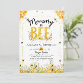 Mommy to Bee Wildflowers Honey Arch Baby Shower 招待状 (スタンド正面)