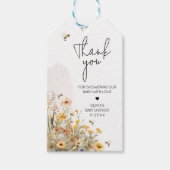 Mommy to Bee Wilflowerベビーシャワーメッセージカード ギフトタグ (正面)