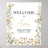 Mommy to Bee Wilflower赤ちゃんシャワーへようこそ ポスター (正面)