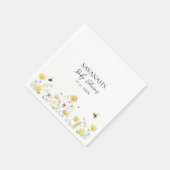 Mommy to Bee Wilflower赤ちゃんシャワー スタンダードカクテルナプキン (角)