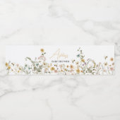 Mommy to Bee Wilflower赤ちゃんシャワー ペットボトルラベル (シングルラベル)