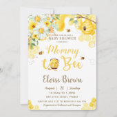 Mommy to Bee Yellow赤ちゃん男女兼用シャワーin 招待状 (正面)