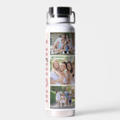 Mommy We Love You Photo Collage Mother's Day ウォーターボトル (背面)