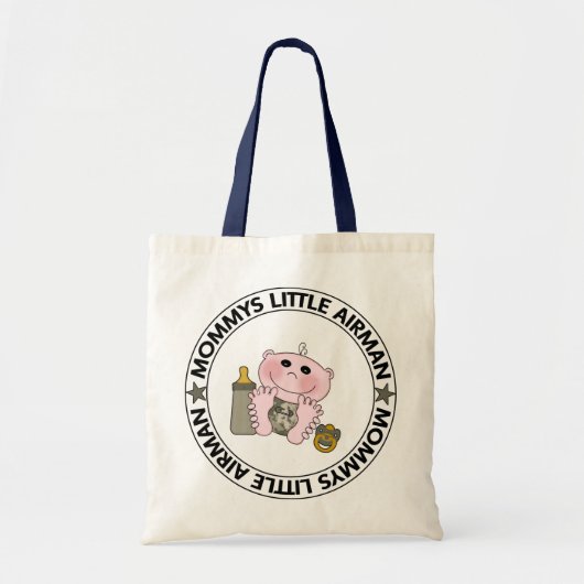 Mommysの小さいパイロット(男の子) トートバッグ (正面)