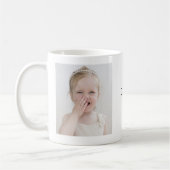Mommysリトルプリンセス写真と名前Mag コーヒーマグカップ (左)