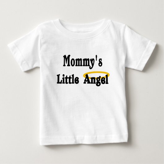 mommys少し天使 ベビーTシャツ (正面)