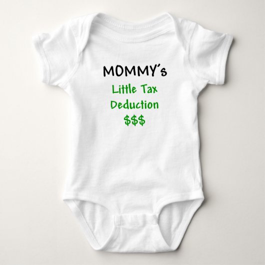 Mommys少し課税控除 ベビーボディスーツ (正面)