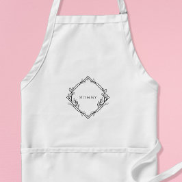 Mommy's Apron with Delicate Floral Design スタンダードエプロン