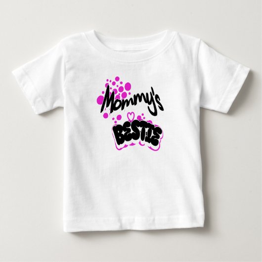 Mommy's bestie ベビーTシャツ (正面)