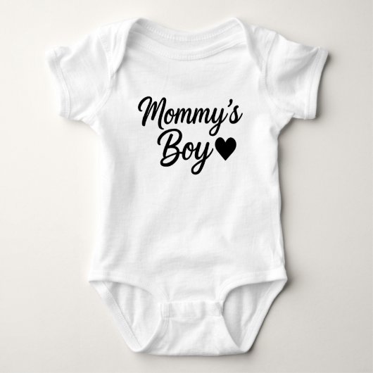Mommy's Boy Baby Bodysuit - Adorable Infant  ベビーボディスーツ (正面)