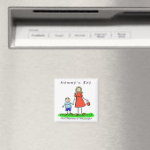 Mommy's Boy - Mother and Son Blonde Family Magnet マグネット (インサイチュ (食洗機))