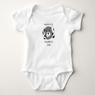 "Mommy's Favorite Pup" Baby Shirt ベビーボディスーツ