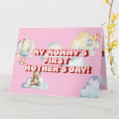 Mommy's First Mother's Day Greeting Card カード (黄色い花)