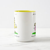 Mommy's Girl – ブロンドの母と娘のカスタムマグ ツートーンマグカップ (中央)