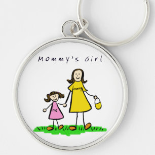 Mommy's Girl Keychain（ブルネット） キーホルダー