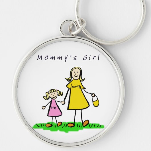Mommy's Girl Keychain(ブロンドヘア) キーホルダー (正面)