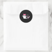 Mommys Little Boo Halloween Classic Design ラウンドシール (バッグ)
