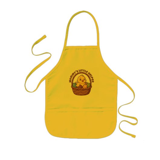 Mommy's Little Helper Easter Chick Kids Apron 子供用エプロン (正面)