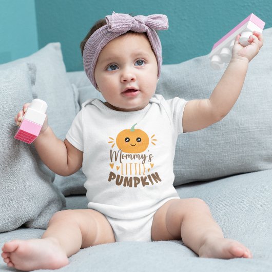 Mommy's Little Pumpkin Cute Baby ベビーボディスーツ