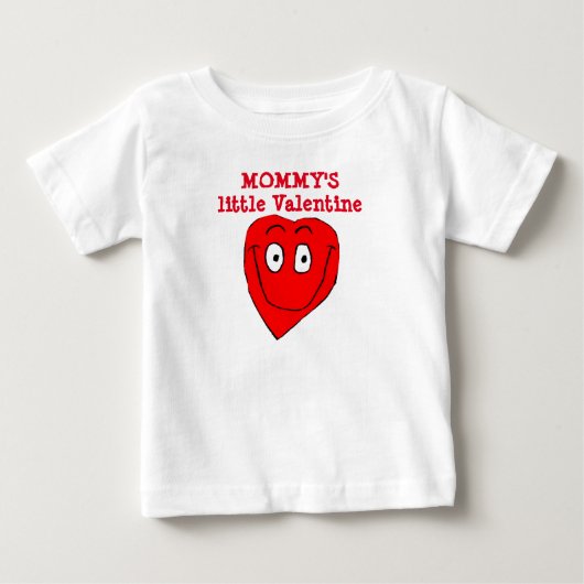 MOMMY'S LITTLE VALENTINE TODDLER top ベビーTシャツ (正面)