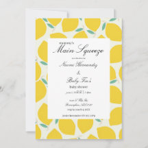 Mommy's Main Squeeze Lemon Citrus Baby Shower