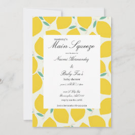 Mommy's Main Squeeze Lemon Citrus Baby Shower セーブザデート