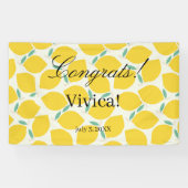 Mommy's Main Squeeze Lemon Citrus Baby Shower 横断幕 (横)