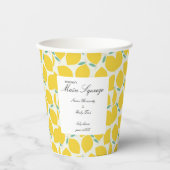 Mommy's Main Squeeze Lemon Citrus Baby Shower 紙コップ (正面)