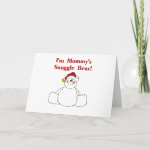 Mommy's Snuggle Bear Tシャツとギフト シーズンカード