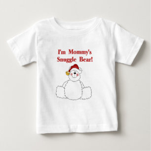 Mommy's Snuggle Bear Tシャツとギフト ベビーTシャツ