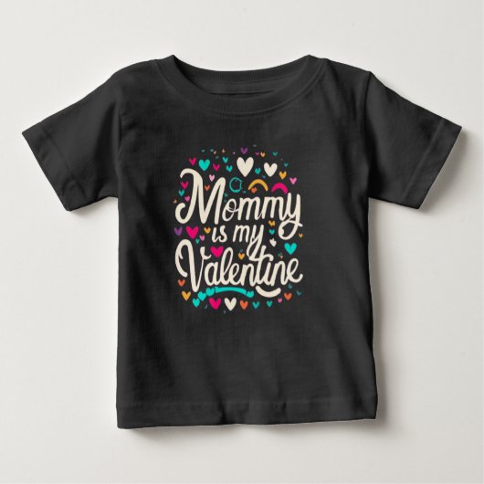 Mommy's Valentine ベビーTシャツ (正面)