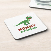 Mommysaurus恐竜T-レックスディーノママ母の日 コースター (左側)