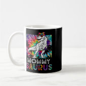 Mommysaurus Dinosaur Mommy Saurus Family Matching  コーヒーマグカップ (左)
