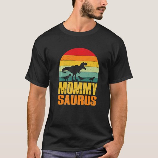 Mommysaurus Rex Dinosaur Mommy Saurus Family Match Tシャツ (正面)