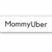 MommyUber Uber車のシール シール (正面)