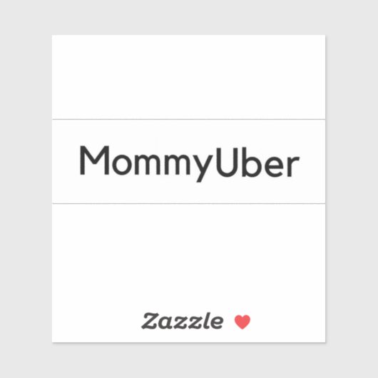 MommyUber Uber車のシール シール (シート)