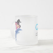 Momoの引用文のマグ フロストグラスマグカップ (正面左)