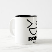 Momo部屋ROFLのマグ ツートーンマグカップ (正面左)